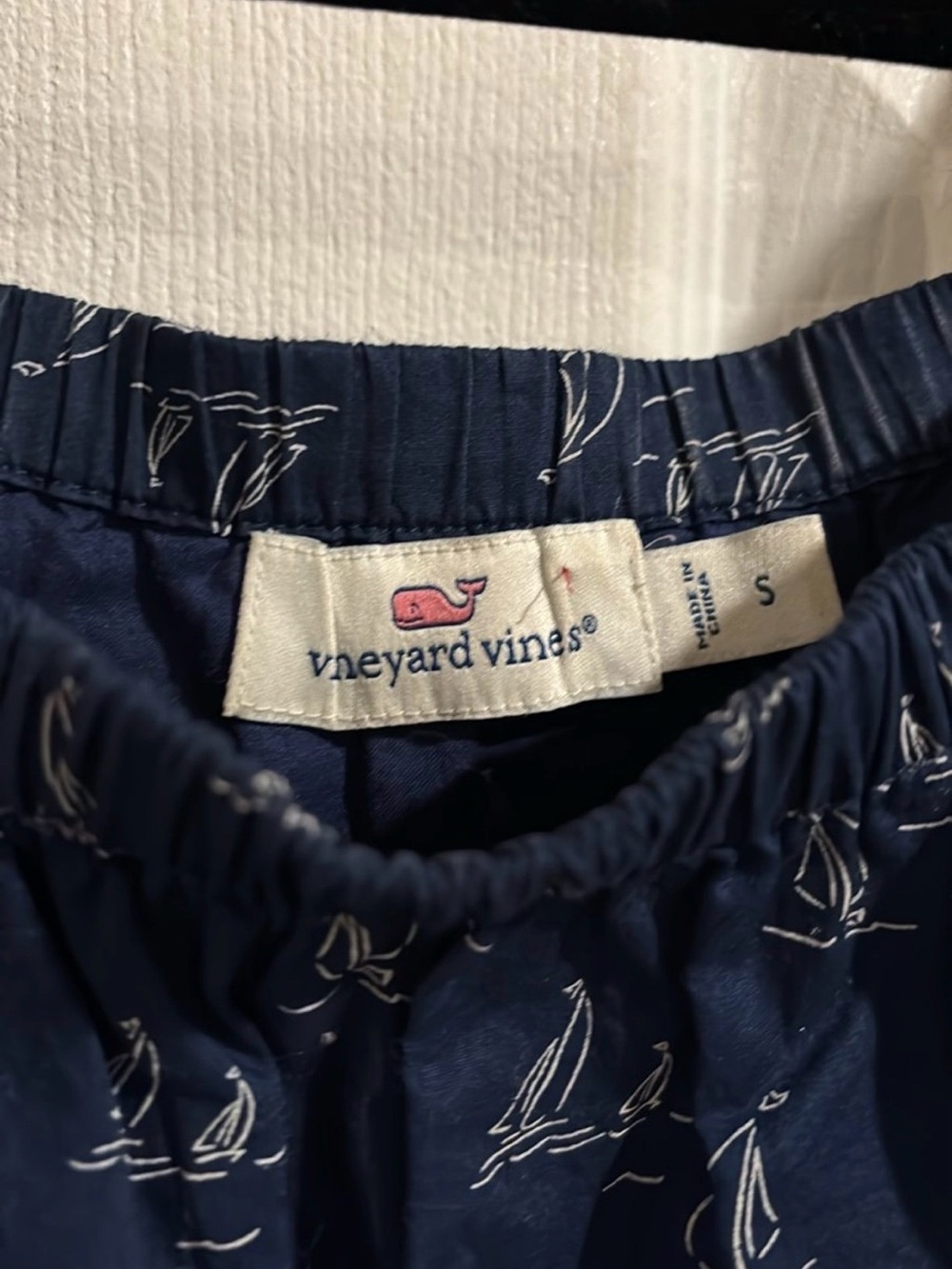 Vineyard Vines Navy Off-Shoulder Printed Romper - Picture 5 of 6